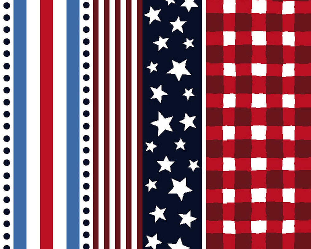 Star Bangled - Forever Stripe from Freckle and Lollie Fabric