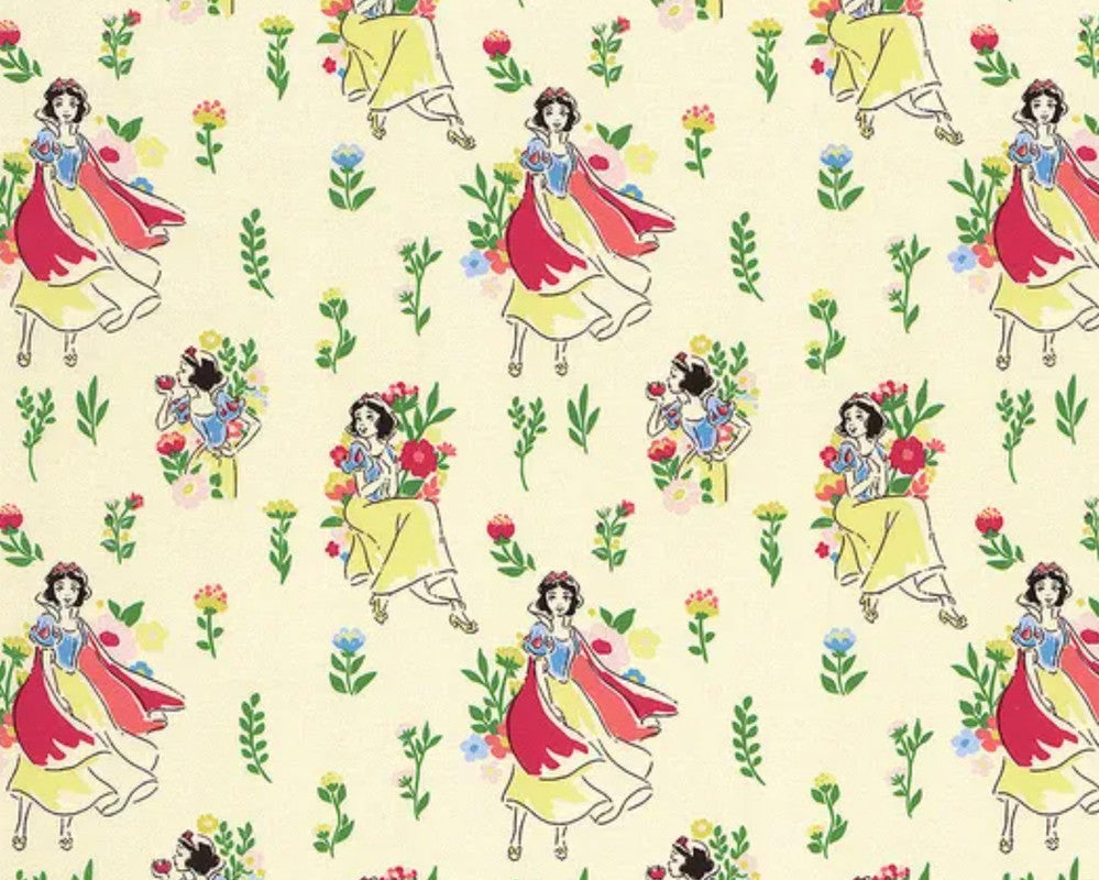 Disney Princess - Snow White Meadow Cream from Camelot Fabrics