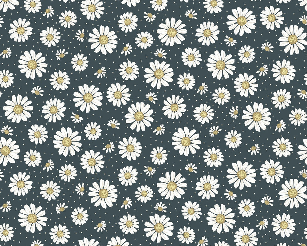Cottage Farmhouse Fusion - Daisy Allover Dk from Studio E Fabrics