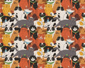 Here Kitty Kitty - Cat Faces Multi from Paintbrush Studio Fabrics