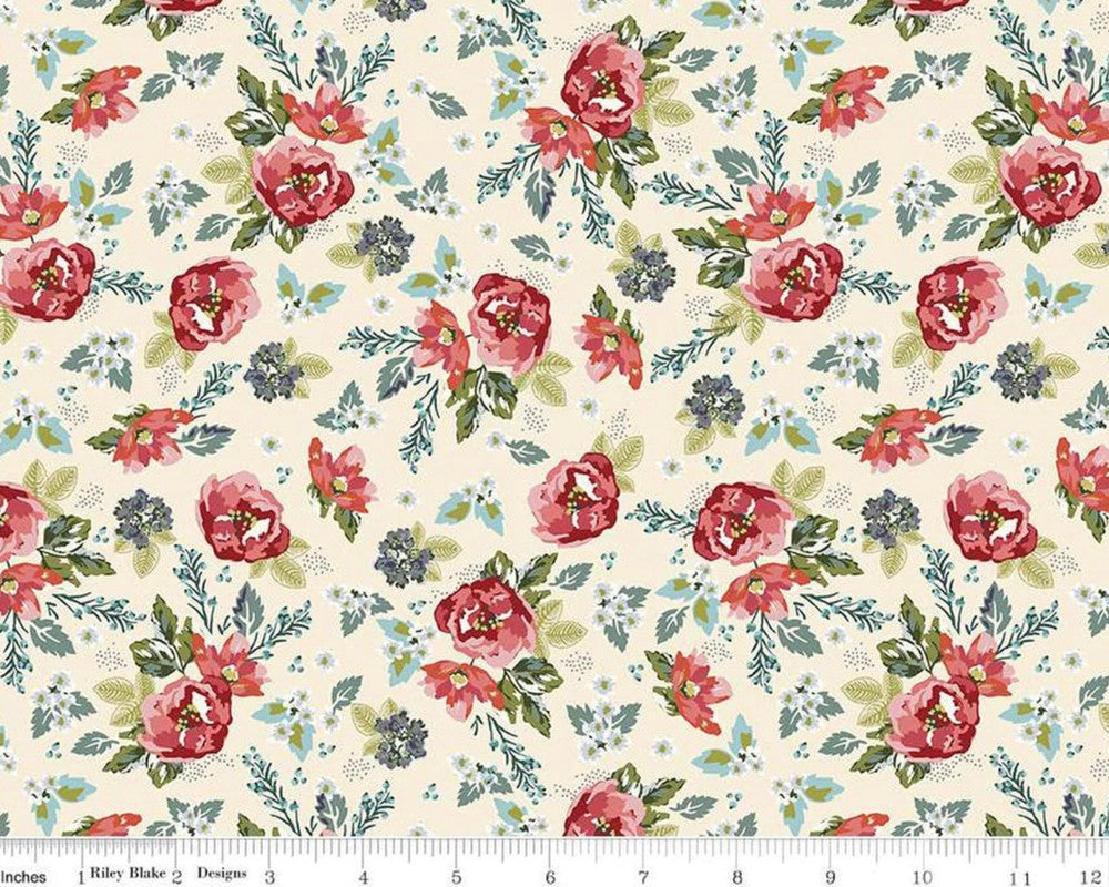 Bellissimo Gardens - Floral Cream from Riley Blake Fabric