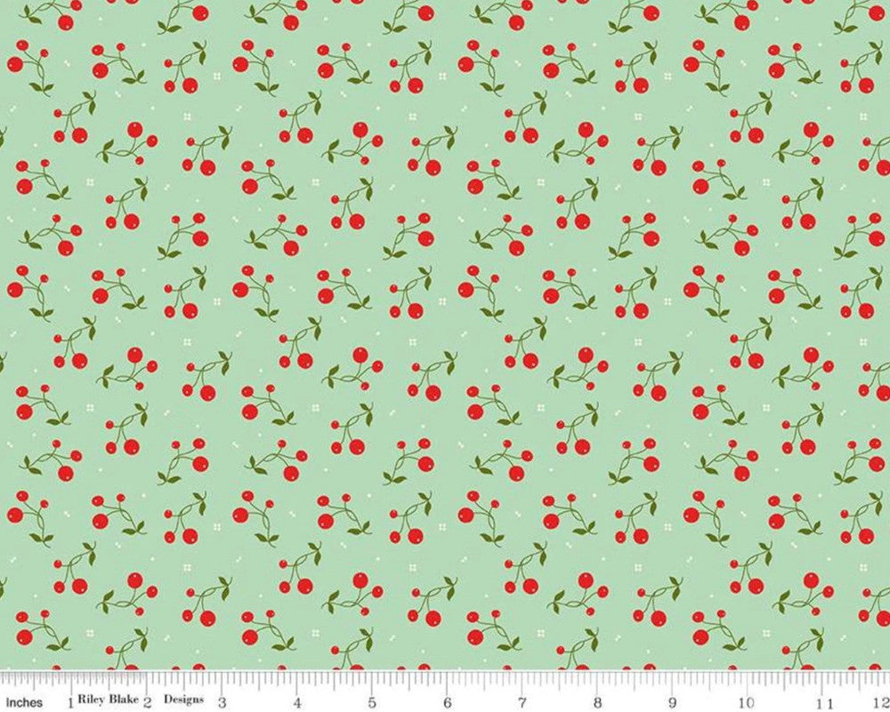 Adel in Winter - Tripleberry Mint from Riley Blake Fabric