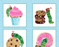 The Very Hungry Caterpillar - Bake Shop PANEL 24 Inches Blue from Andover Fabrics
