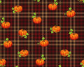 Autumn Glory - Pumpkin Plaid Brown from Freckle and Lollie Fabric