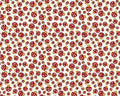 Gnome and Garden - Mushrooms Red Cream from Henry Glass Fabric