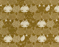 Mist Cat OXFORD Mustard Yellow from Kokka Fabric