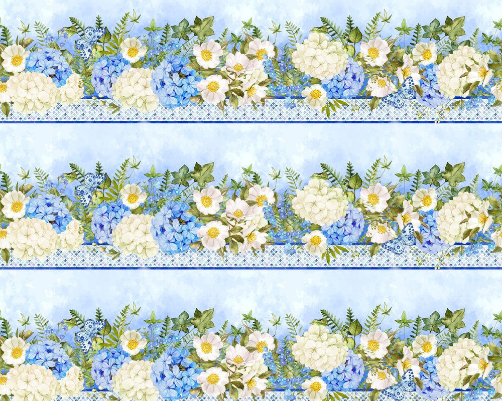 Periwinkle Spring - Periwinkle Stripe from In The Beginning Fabric