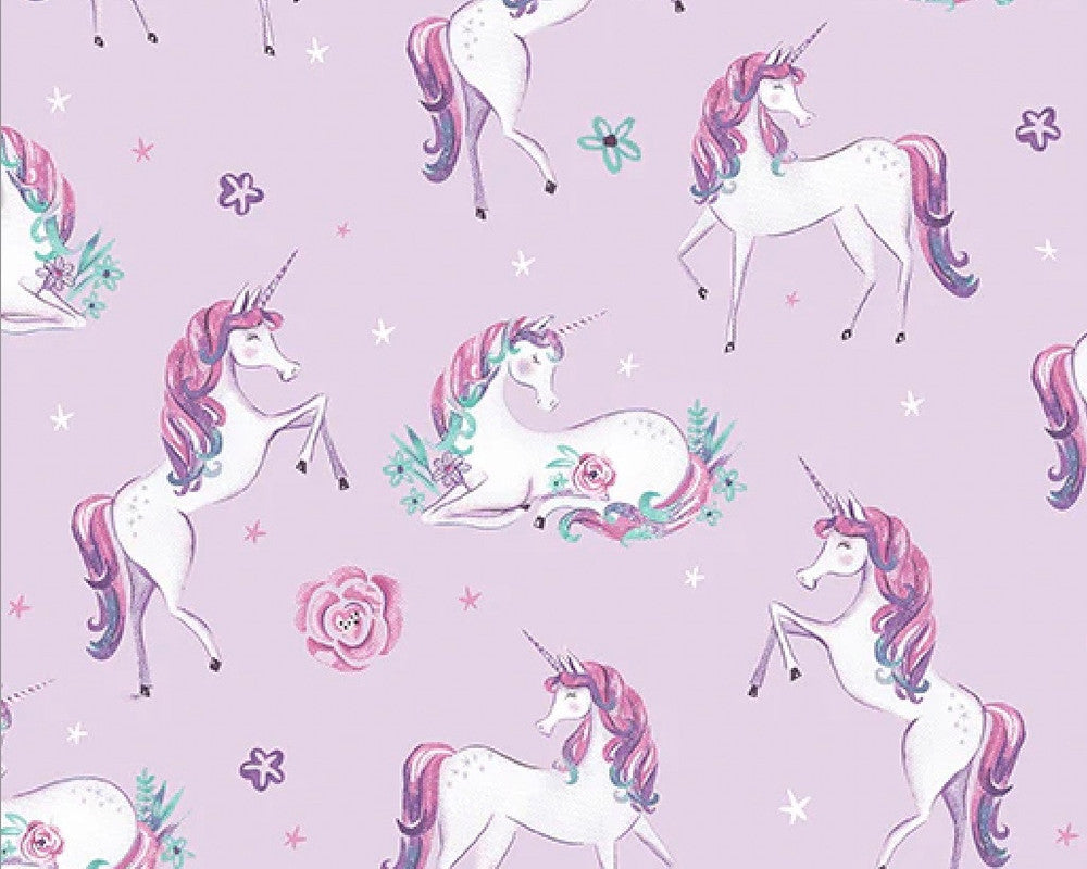 Dreamers Pearl - Unicorn Pink from Benartex Fabrics
