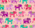 Jaipur - Elephants Pink from Makower UK Fabric