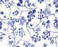 Butterfly Blues - Vines White from 3 Wishes Fabric