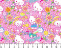 Hello Kitty - Garden Doodle Pink from Springs Creative Fabric
