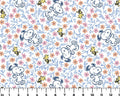 Peanuts - Snoopy and Woodstock Floral Frolic White from Springs Creative Fabric