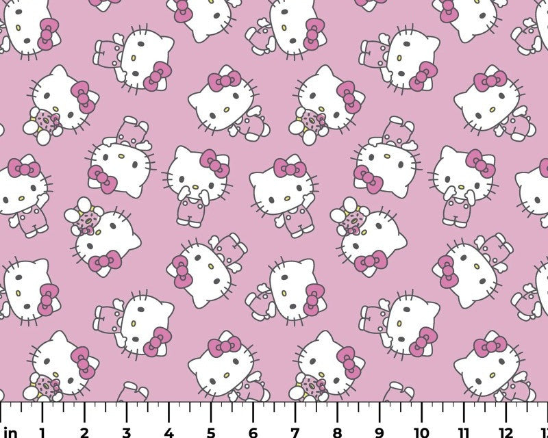 Hello Kitty - Sweet Toss Pink from Springs Creative Fabric