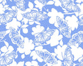 Butterfly Blues - Butterfly Floral Blender from 3 Wishes Fabric