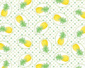 Flamingal Pals - Pineapples White from Benartex Fabrics