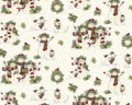 Christmas Snowman Cardinal Dog Cat Scenic from Springs Creative Fabric