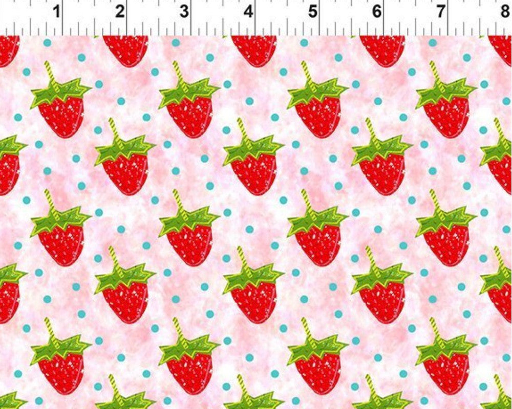 ABC's Of Color - Strawberry White from In The Beginning Fabric