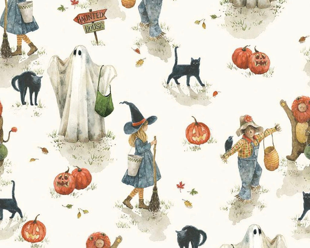 Trick or Treat - Main Cream from Riley Blake Fabric