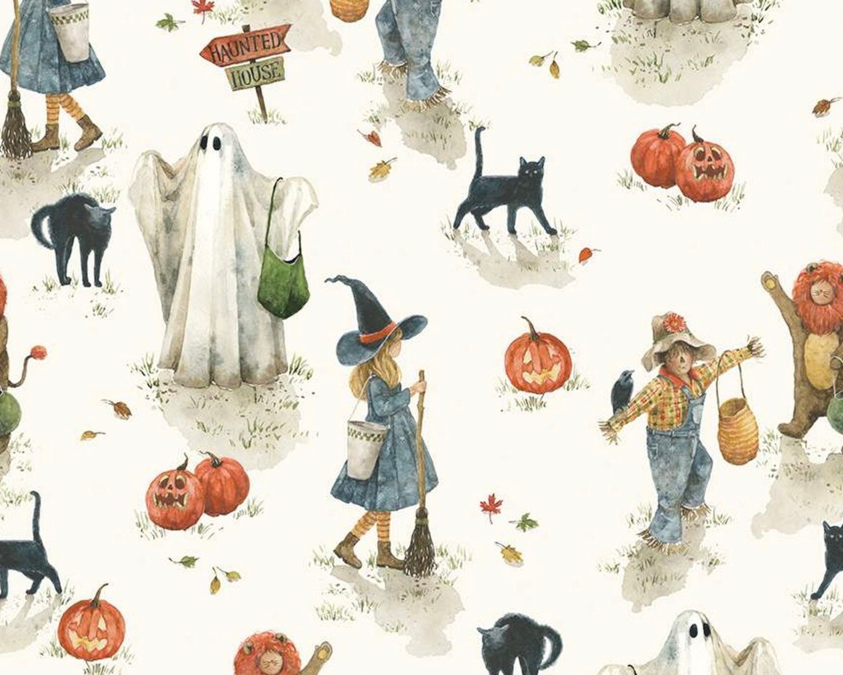 Trick or Treat - Main Cream from Riley Blake Fabric