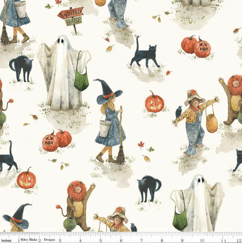 Trick or Treat - Main Cream from Riley Blake Fabric