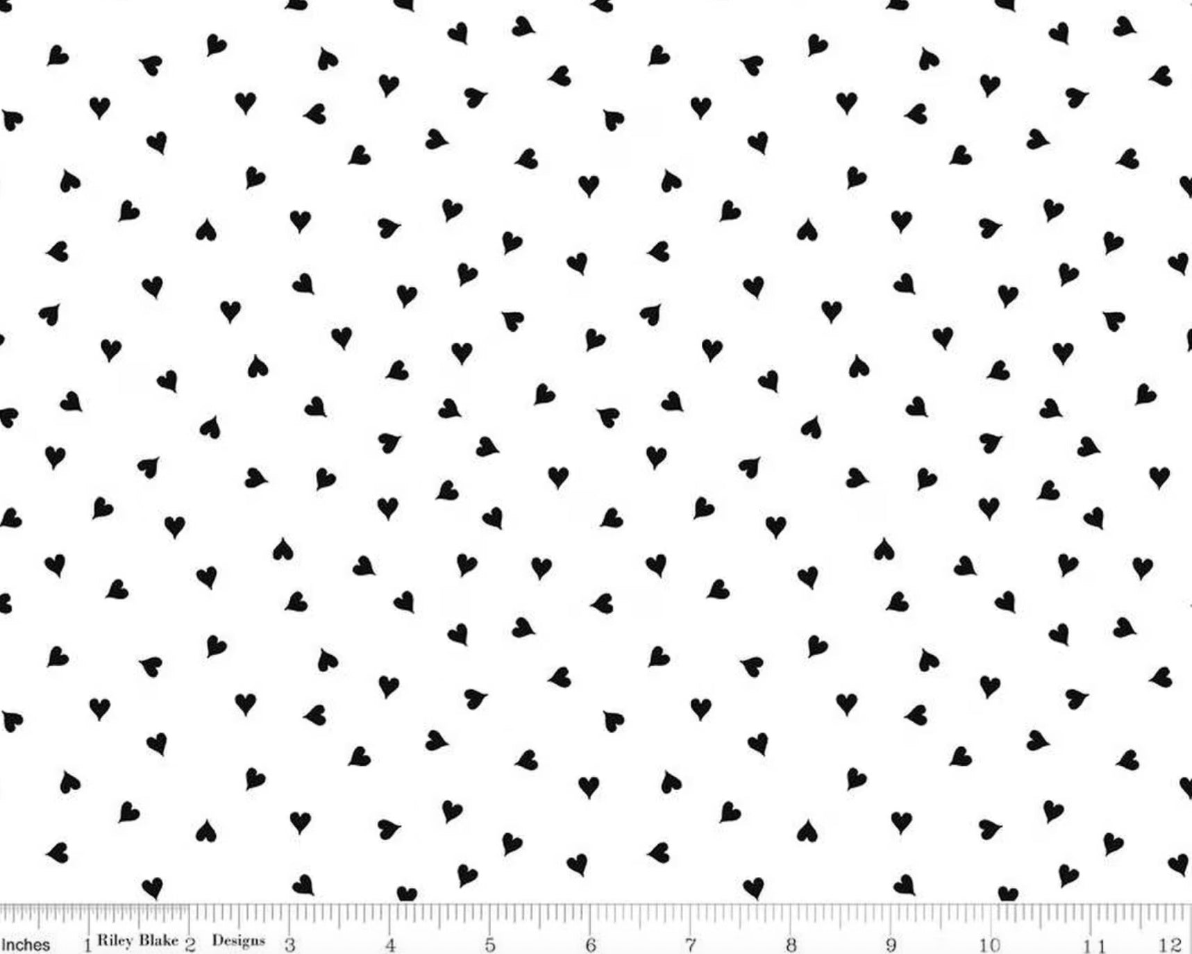 Take Heart - Small Hearts White from Riley Blake Fabric