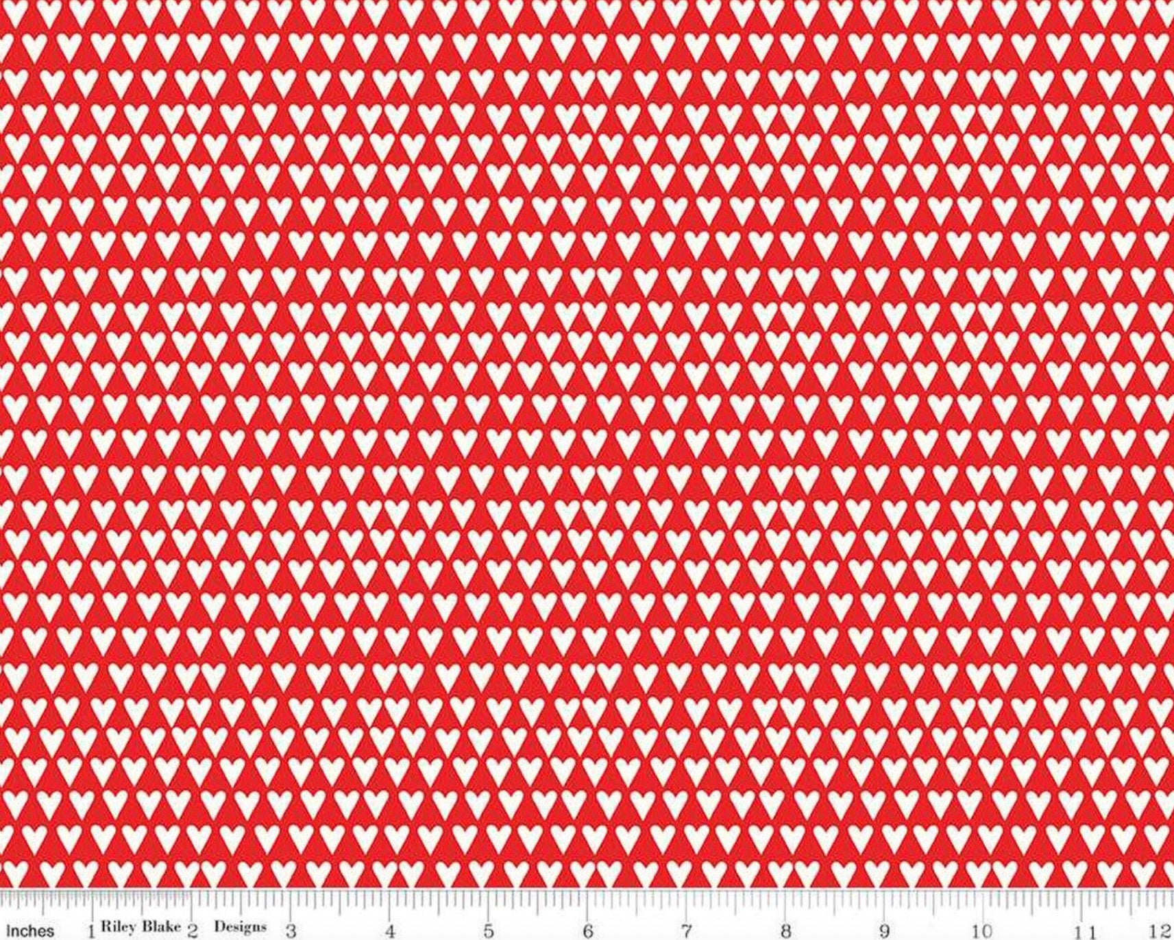 You And Me - Hearts Red from Riley Blake Fabric