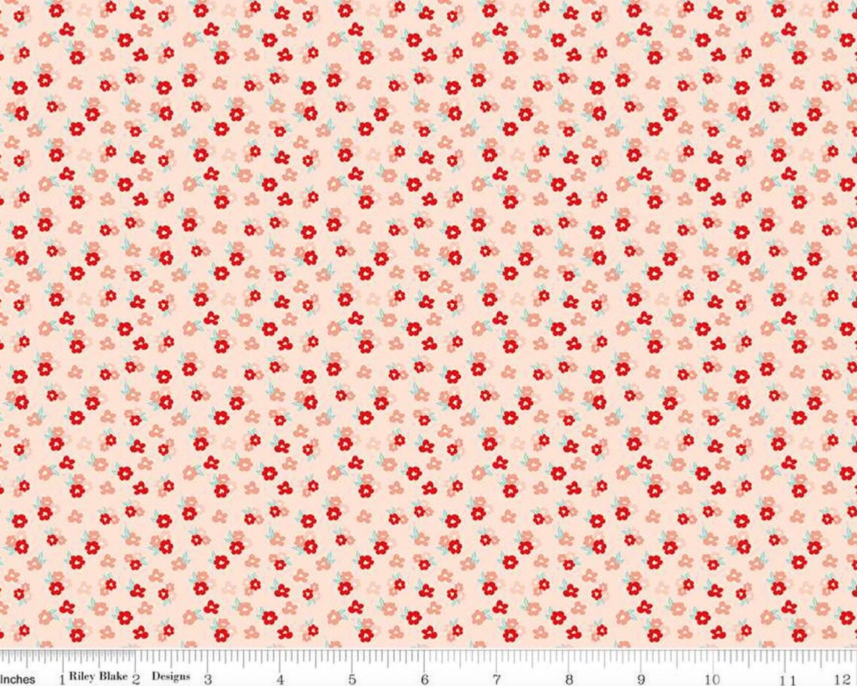 You And Me - Tossed Floral Pink from Riley Blake Fabric