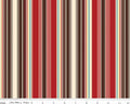 Cowboys - Stripes Barn Red from Riley Blake Fabric
