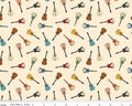 Cowboys - Guitars Cream from Riley Blake Fabric