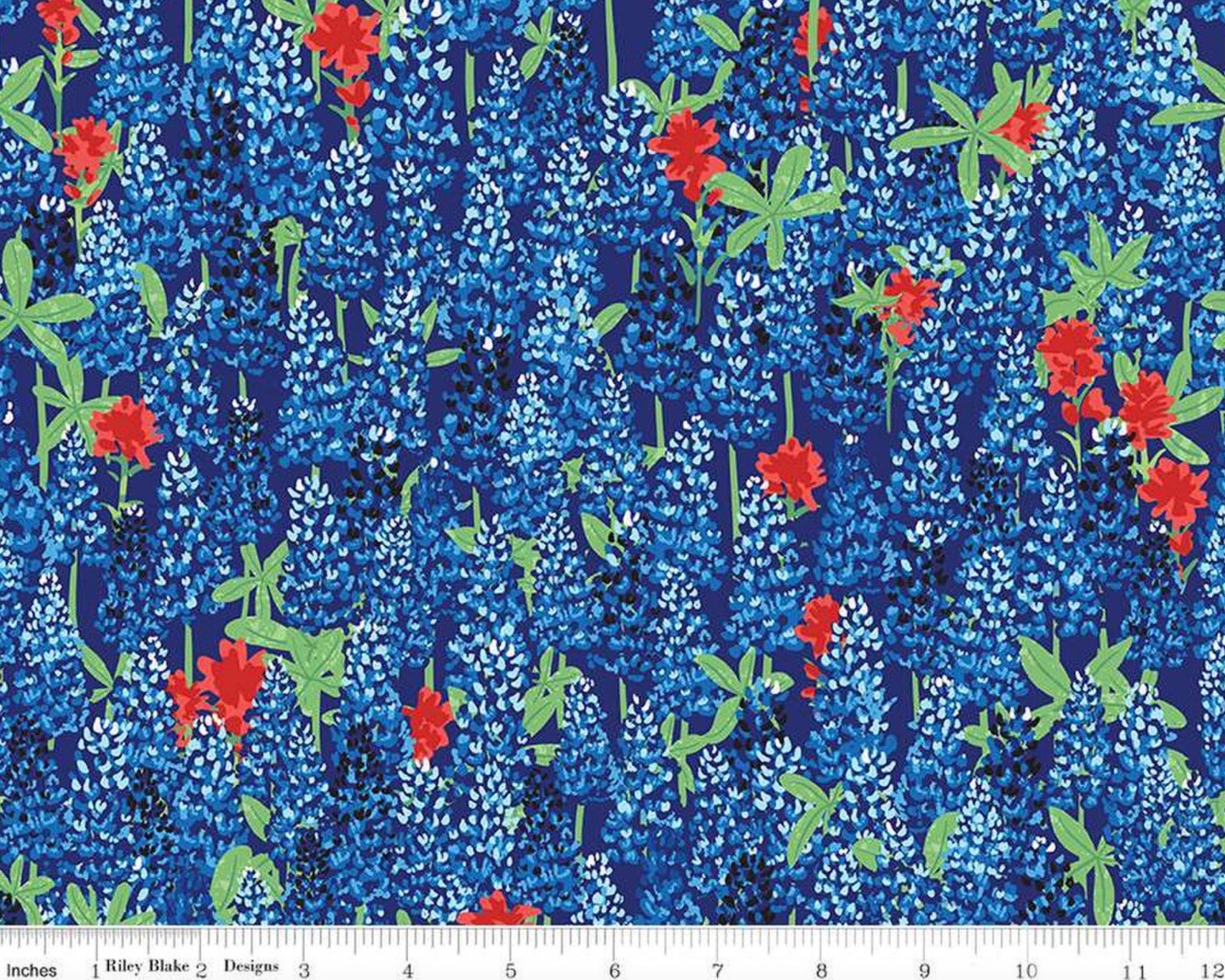 Friendship Florals - Main Floral Royal Blue from Riley Blake Fabric