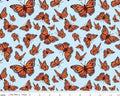 Friendship Florals - Monarchs Sky from Riley Blake Fabric