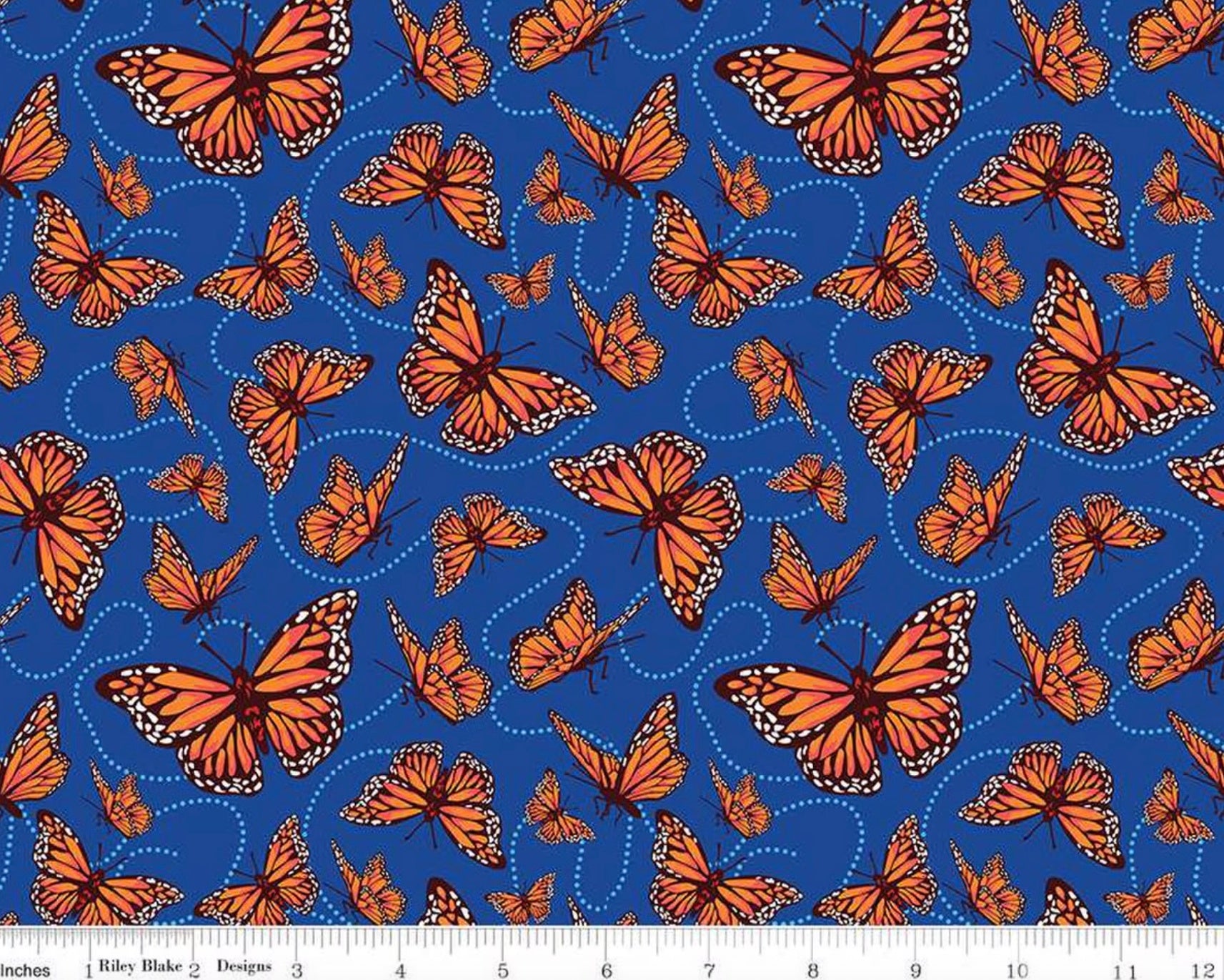 Friendship Florals - Monarchs Royal from Riley Blake Fabric