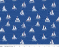 Yacht Club - Sailboats Blue from Riley Blake Fabric