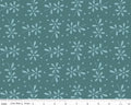 Sewing Seeds III - Daisy Eyelet Toss Turquoise from Riley Blake Fabric