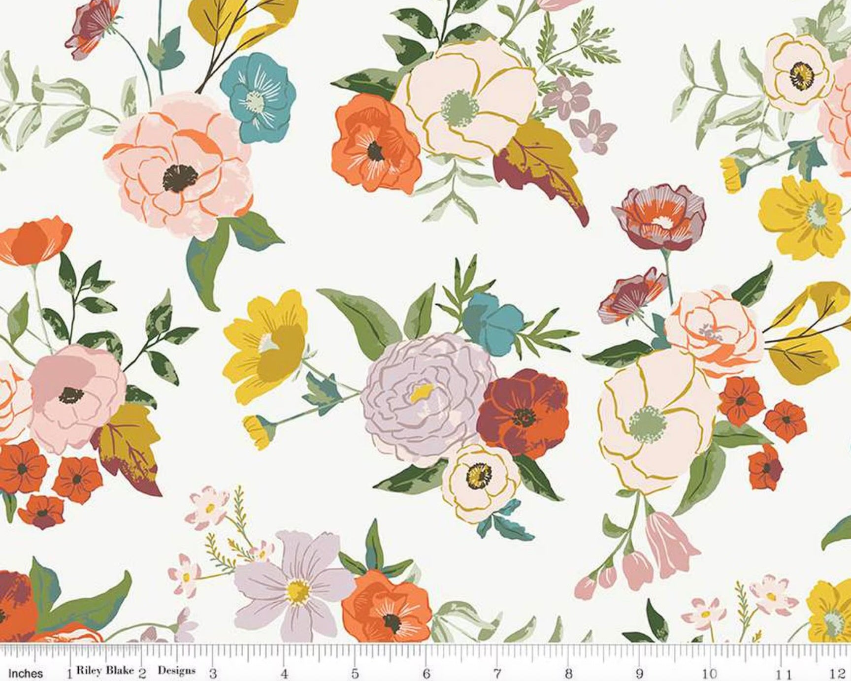 Winged Medley - Main Floral Cloud from Riley Blake Fabric