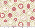A Woodsy Cottage - Plate Wall Pale Green by Judy Jarvi from Andover Fabrics
