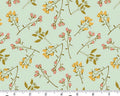Meadow Walk - Bloom Burst Spring Aqua by Alexandra Bordallo from Andover Fabrics