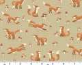 Hello Autumn - Fox Tales Cream from Makower UK  Fabric