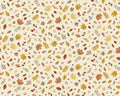 Hello Autumn - Foliage Cream from Makower UK  Fabric