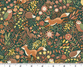 Hello Autumn - Wild Wood Green from Makower UK  Fabric