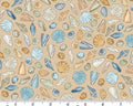 High Tide - Beachcomber Shells Cream from Makower UK  Fabric