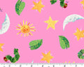 The Very Hungry Caterpillar - Sun Moon Stars Pink from Andover Fabrics