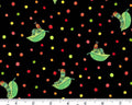 The Very Hungry Caterpillar - Leafing Around Black from Andover Fabrics