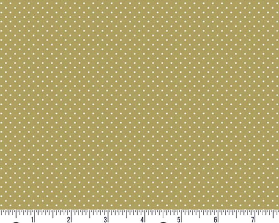 A Woodsy Cottage - Polka Dot Light Olive from Andover Fabrics