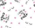 Nursery FLANNEL - I Woke Up This Cute from Springs Creative Fabric