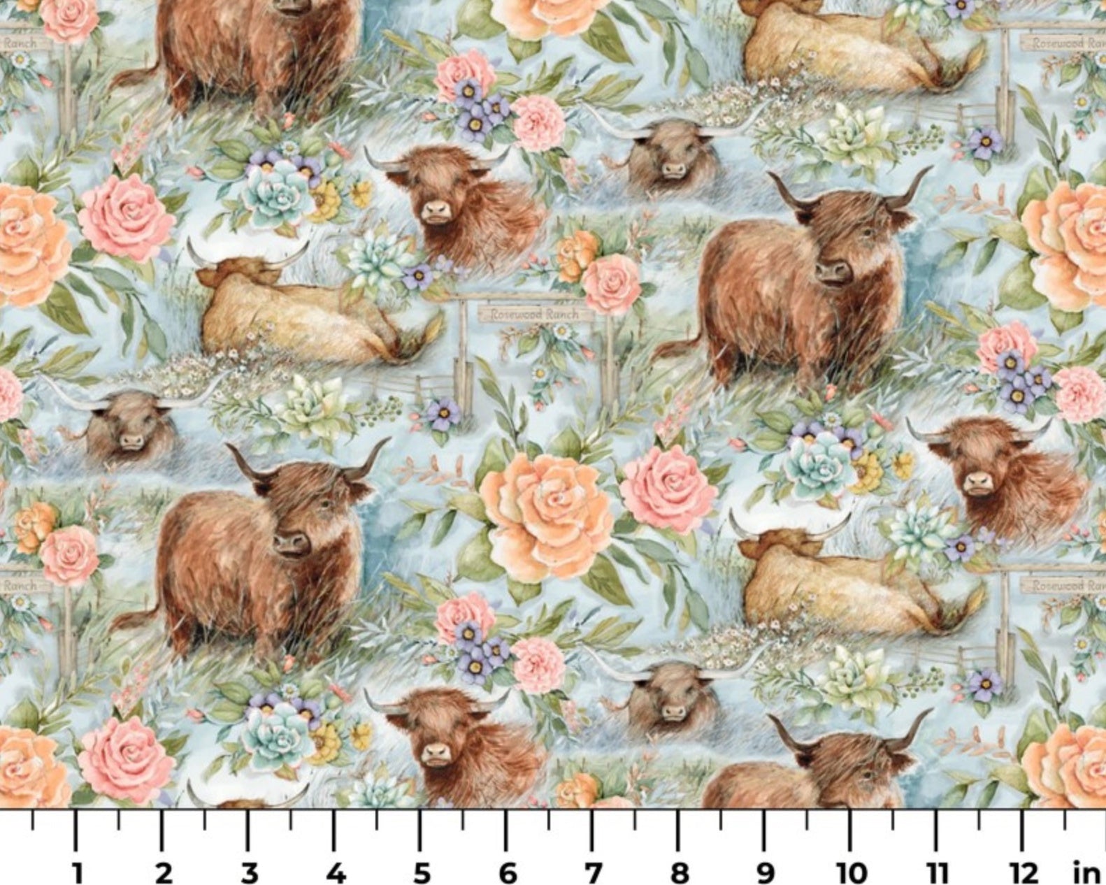 Highland Ranch - Cow Ranch by Susan Winget from Springs Creative Fabric