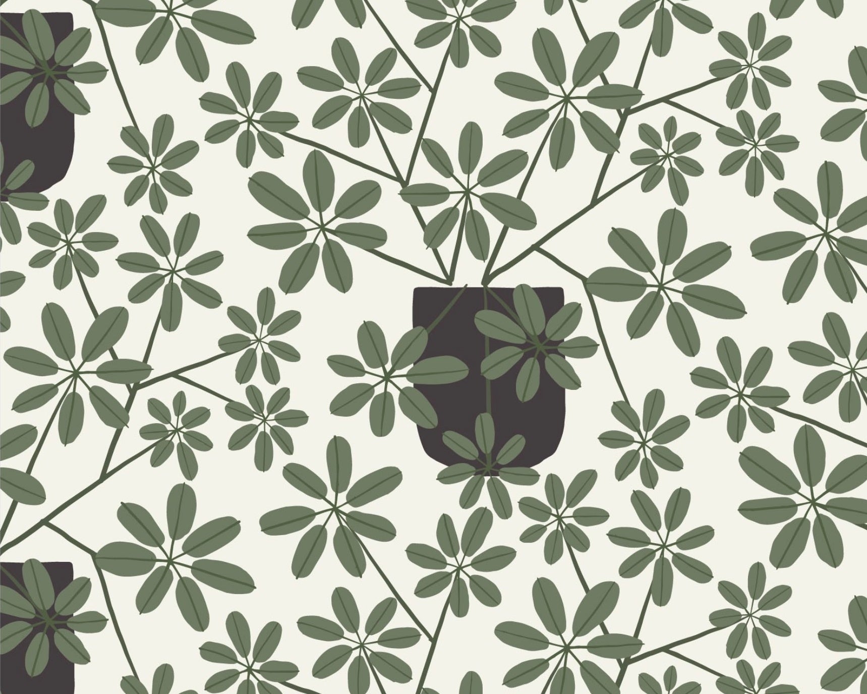 Planted - Offshoot Green by Betsy Siber from Cloud9 Fabrics