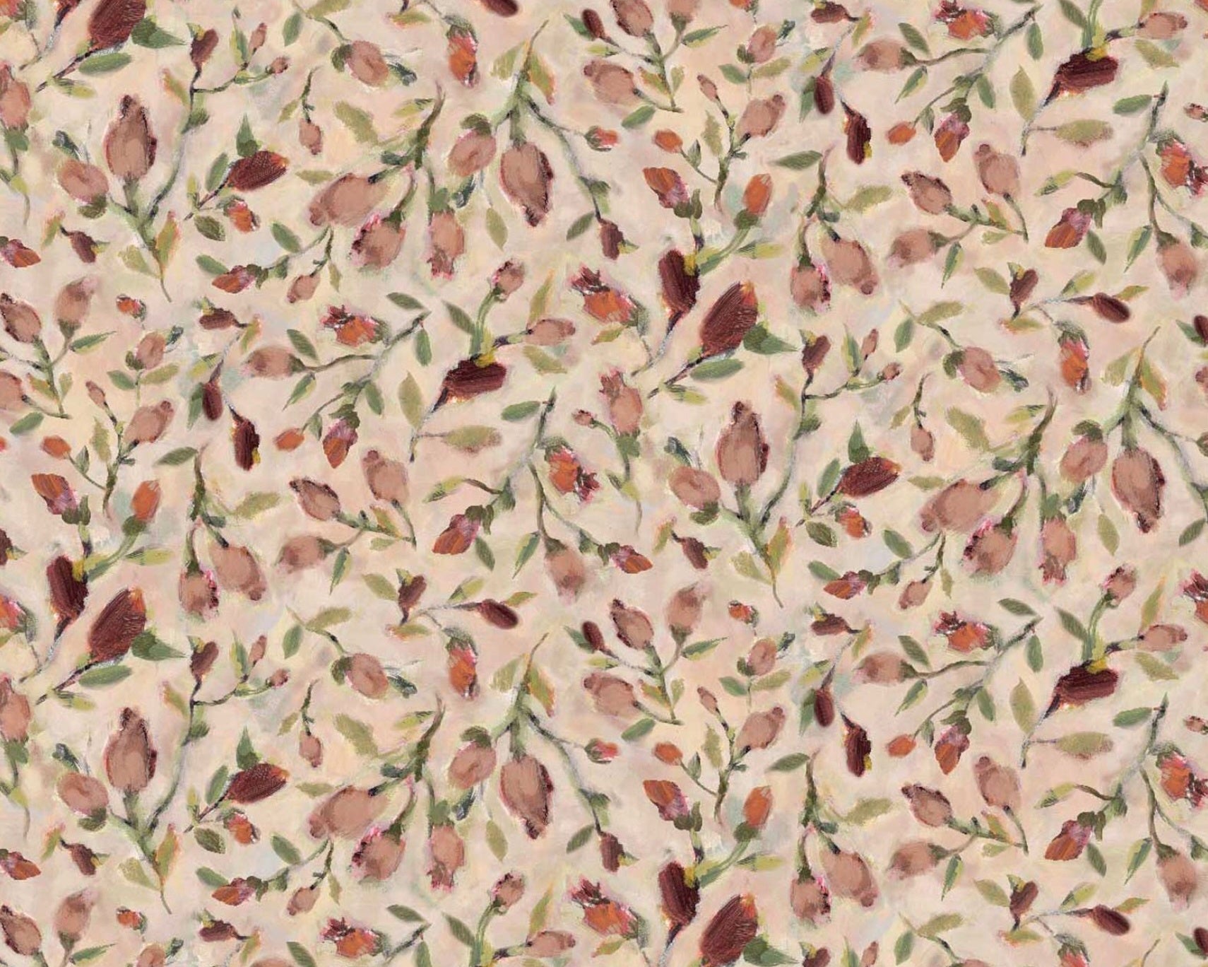 Hydrangea Reverie - Flower Buds Pink by Susan Winget from Springs Creative Fabric