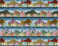 Magical Desert - Adobe Homes Egiptian by Mayo Moreno from Henry Glass Fabric