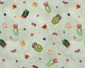 Magical Desert - Cactus Flowers Sage by Mayo Moreno from Henry Glass Fabric